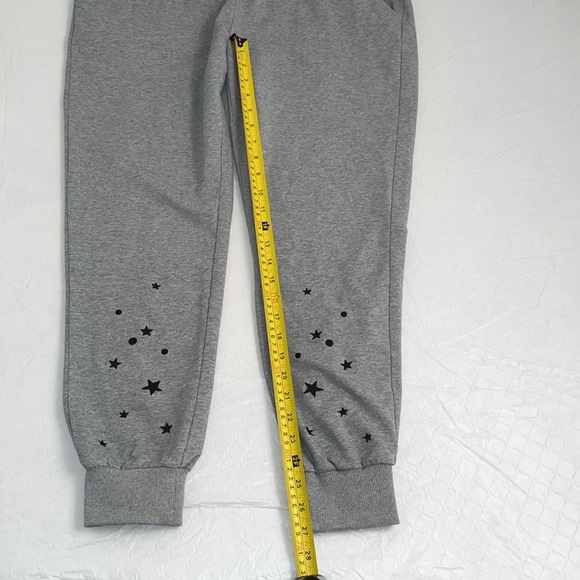 Billy T Galaxy Joggers in heather gray with black stars L - Picture 11 of 11